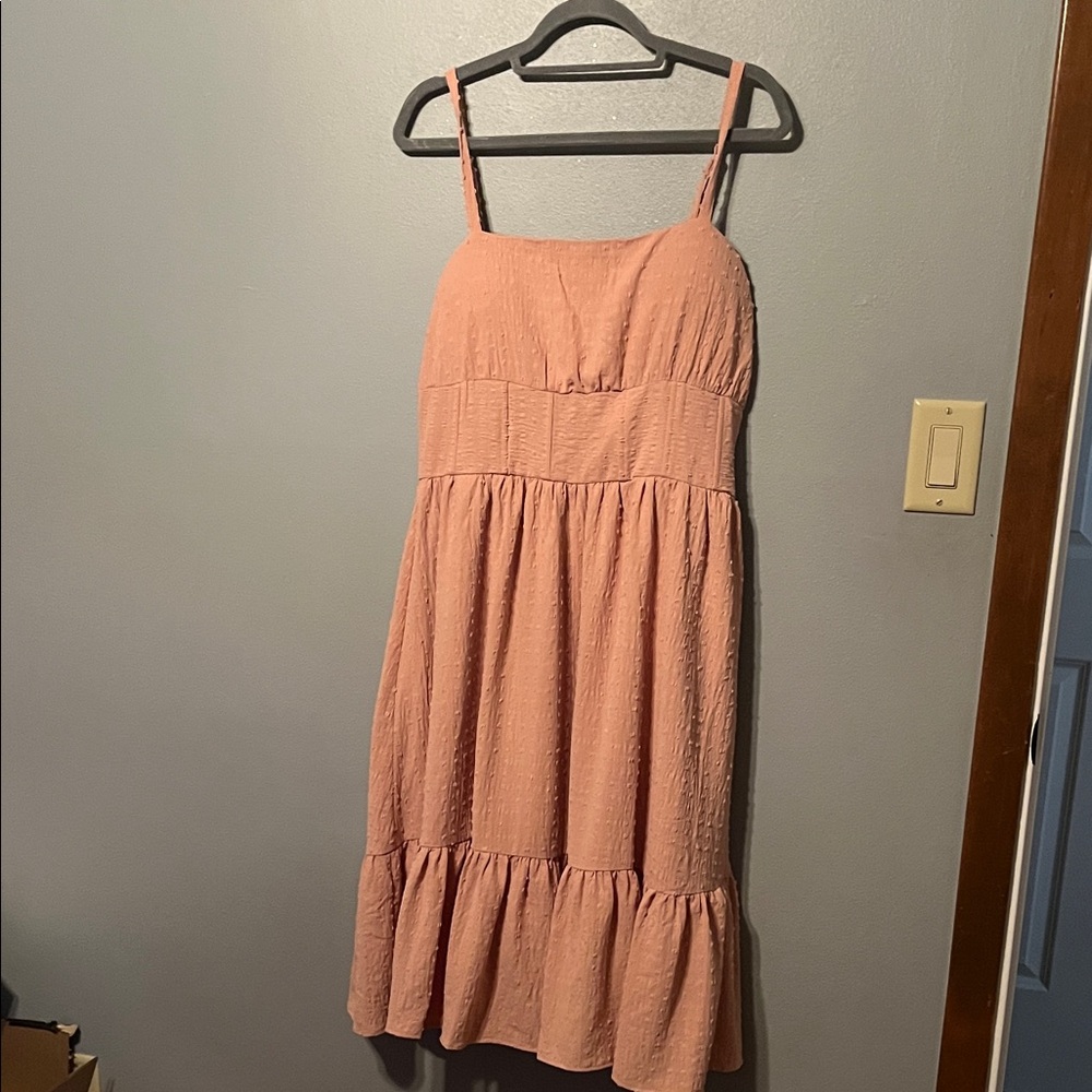 White Birch Apricot Sleeveless Top